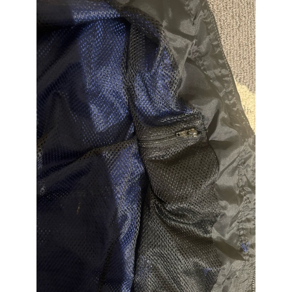 Vintage Marlboro Unlimited XXL Jacket Blue Black Full Zip Windbreaker Coat - Picture 5 of 5